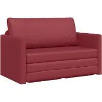 vidaXL Canapé-lit , rouge bordeaux, 124 x 71 x 78 cm, similicuir