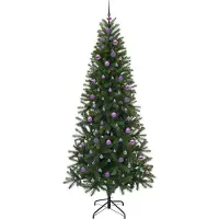 vidaXL Sapin de Noël artificiel avec 300 LED Vert 240 cm PE et PVC