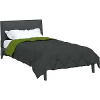 vidaXL Couverture d'été Vert et Anthracite 220 x 135 cm Microfibre