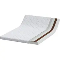 vidaXL Matelas Blanc 140 x 190 cm Tissu Jacquard
