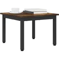 vidaXL Table basse Raucharbe 50 x 50 x 36 cm Bois composite