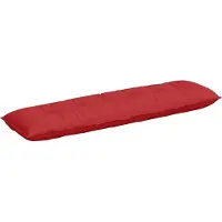 vidaXL Coussin De Dos Rouge 180 X 19 X 50 Cm Tissu