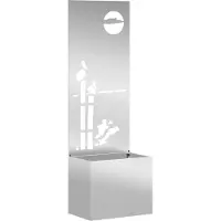 vidaXL Écran pare-vue pour jardin Argent 50 x 32 x 150 cm