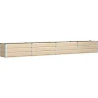 vidaXL Jardinière Ivoire 480 X 50 X 45 Cm Acier Galvanisé
