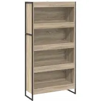 vidaXL Bibliothèque 2 Pcs Sonoma 80 X 30 X 155 Cm Bois D'ingénierie