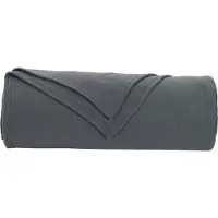 vidaXL Jeté Gris Foncé 280 X 210 Cm Toison