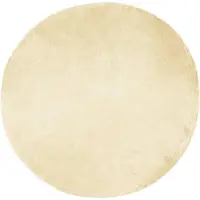 vidaXL Tapis en Peau de Mouton Synthétique Crème 160 x 160 cm