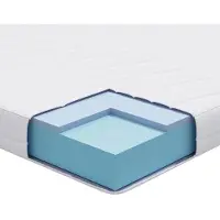 vidaXL Matelas, taille moyenne, 100 x 200 cm, blanc