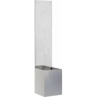 vidaXL Écran de confidentialité de jardin Fretwork Argent 32 x 140 cm
