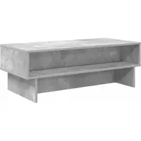 vidaXL Table basse Béton Gris 100 x 46 x 35 cm Bois composite