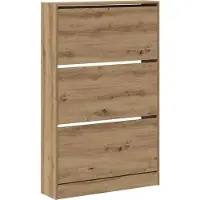 vidaXL Armoire à chaussures chêne artisanal 80 x 21 x 125.5 cm