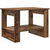vidaXL Table basse en vieux bois 72 x 50 x 50 cm Bois composite