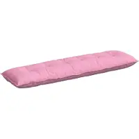 vidaXL Coussin De Dos Rose 180 X 19 X 50 Cm Tissu