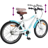 vidaXL Vélo enfant 24 pouces pour enfants de 8 à 12 ans Bleu ciel