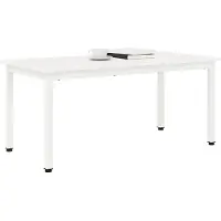 vidaXL Table basse blanche 100 x 50 x 45 cm Pin massif