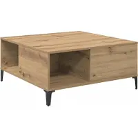 vidaXL Table basse en chêne Artisan 80 x 80 x 36,5 cm Bois composite