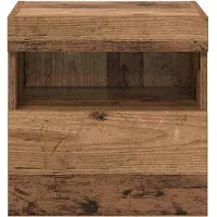 vidaXL Étagères murales TV 2 pcs Vieux bois 40 x 30 x 40 cm Bois composite