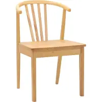 vidaXL - 2 chaises de salle à manger, bois massif en caoutchouc naturel, 51 x 61 x 80,5 cm