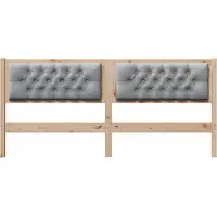 vidaXL Tête de lit Autres Marron et gris clair 160 cm Pin massif