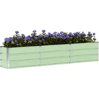 vidaXL Jardinière Vert 240 X 40 X 45 Cm Acier