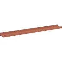 vidaXL Étagères Murales 2 pcs Rouge 80 x 9 x 3 cm Bois d'ingénierie