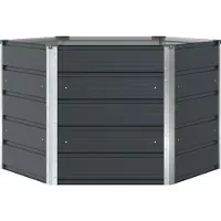 vidaXL Jardinière Anthracite 129 X 129 X 75 Cm Acier
