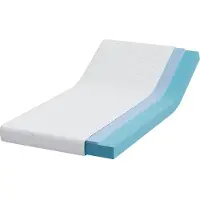 vidaXL Matelas blanc 90 x 200 cm Tissu jacquard