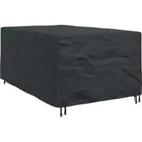 vidaXL Housse pour mobilier d'extérieur Noir 143 x 225 x 90 cm 210D