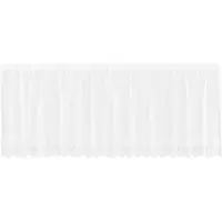 vidaXL Rideau en Dentelle Floral Blanc 100 x 400 cm Polyester