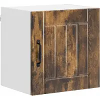 vidaXL Armoire murale LUCCA en chêne fumé 40 x 31 x 40 cm