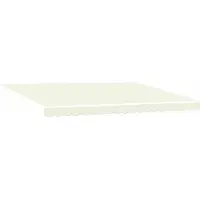 vidaXL Store à enroulement manuel, couleur crème, 5 x 3,5 m