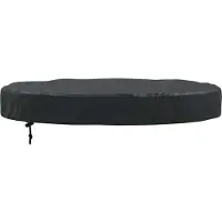 vidaXL Housse de Table Extérieure Noir 62 x 62 x 10 cm Tissu 210D