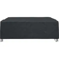 vidaXL Housse pour mobilier d'extérieur Noir 220 x 220 x 70 cm 420D