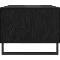 vidaXL Table basse noire imitation chêne 60 x 50 x 40 cm Bois composite