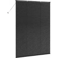 vidaXL Stores vénitiens noirs, 220 x 155 cm, en aluminium