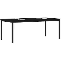 vidaXL Table de salle à manger, 200 x 100 x 75 cm, en panneaux de particules, rectangulaire