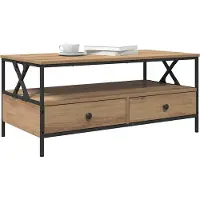 vidaXL Table basse en chêne Artisan 100 x 51 x 45 cm Bois composite