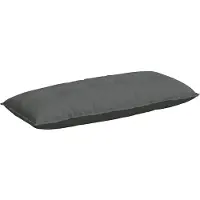 vidaXL Coussin de Dos Gris foncé 120 x 19 x 50 cm tissu