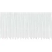 vidaXL Rideau en Dentelle Floral Blanc 180 x 500 cm Polyester