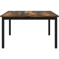 vidaXL Table basse fumée 80 x 80 x 45 cm Bois composite