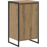 vidaXL Sideboard Artisanat d'art chêne 43 x 36 x 75,5 cm Matériau dérivé du bois