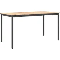 vidaXL Table de bar Nature 200 x 100 x 105 cm en pin massif