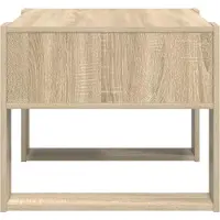 vidaXL Table basse en chêne Sonoma 66 x 53 x 45 cm Matériau dérivé du bois