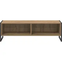 vidaXL Armoire TV artisanale en chêne 100 x 36,5 x 30,5 cm