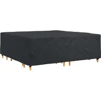 vidaXL Housse pour mobilier d'extérieur Noir 235 x 235 x 70 cm 210D