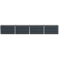 vidaXL Jardinière Anthracite 320 X 80 X 45 Cm Acier