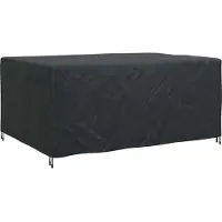 vidaXL Housse pour mobilier d'extérieur Noir 240 x 180 x 100 cm 420D