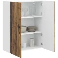 vidaXL Armoire murale LUCCA en bois vieilli 80 x 31 x 100 cm, aggloméré