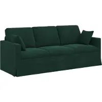 vidaXL Canapé vert foncé 198 x 78 x 80 cm Velours