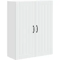 vidaXL Armoire murale LUCCA blanche 80 x 31 x 100 cm en aggloméré